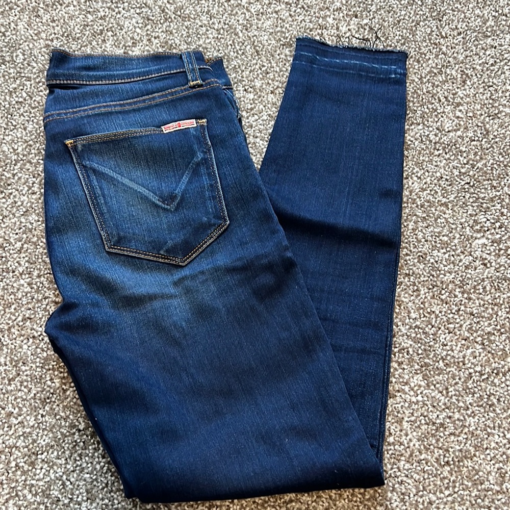 HUDSON ankle skinny with raw hem
